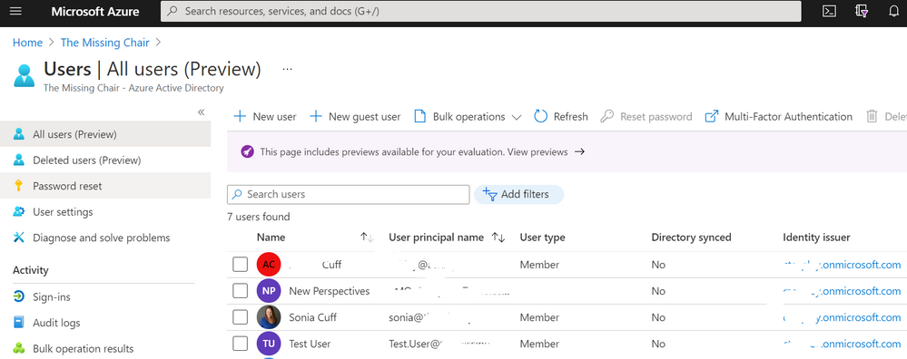thumbnail image 4 captioned User management with Azure Active Directory in the Azure portal