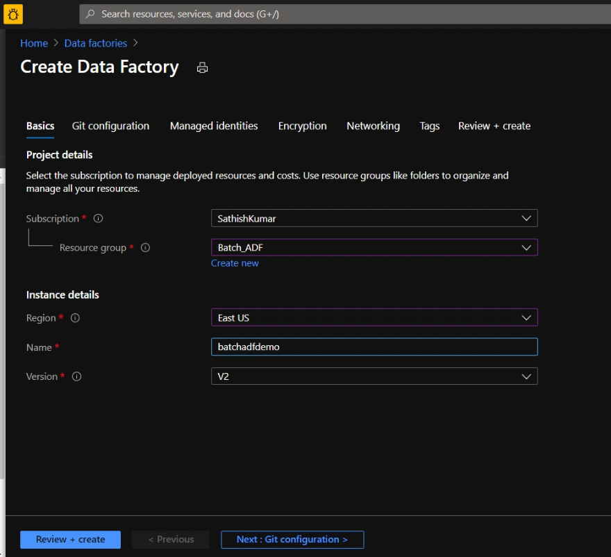 Configure a simple Azure Batch Job with Azure Data Factory - Microsoft  Community Hub