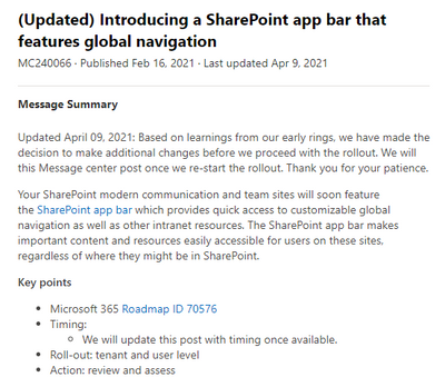 SharePoint App bar delayed.PNG