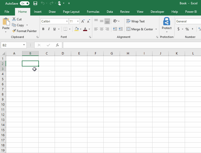 Deselect a selected cell in Excel