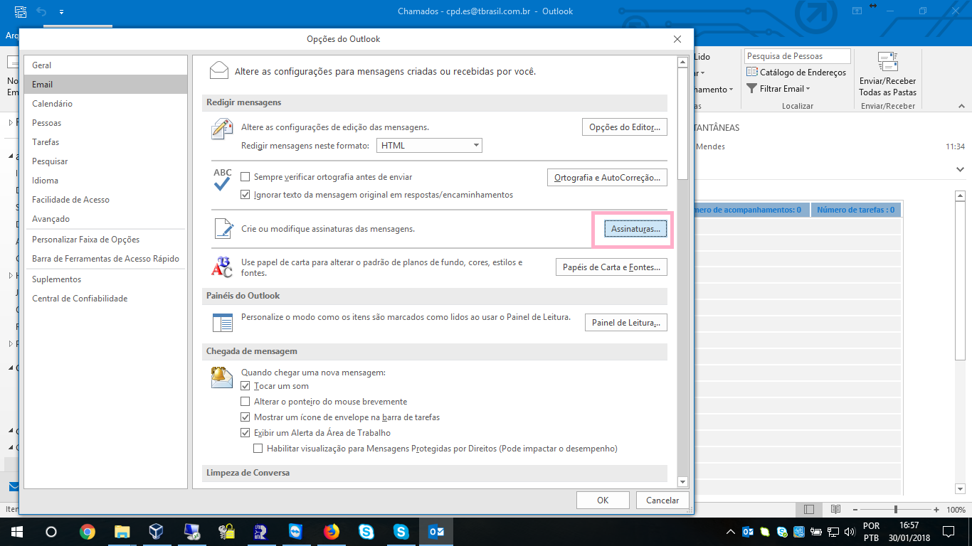 Signature option does not open in outlook 2016 - Microsoft Tech Community