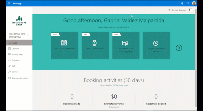thumbnail image 1 of blog post titled 
	
	
	 
	
	
	
				
		
			
				
						
							A new, more powerful, and customizable Microsoft Bookings is here
							
						
					
			
		
	
			
	
	
	
	
	

