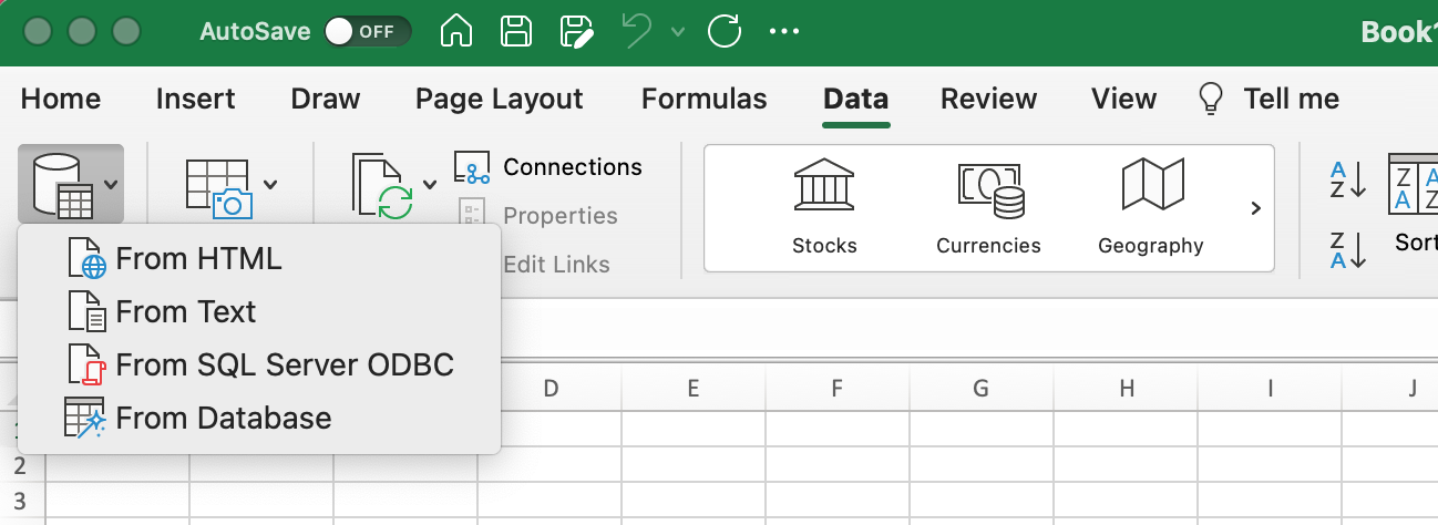 Can't find Power Query in Excel for Mac - Microsoft Tech Community