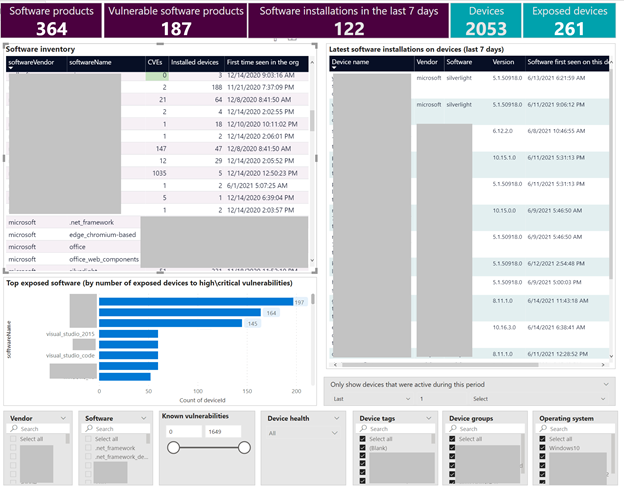 Image 4: Software inventory report