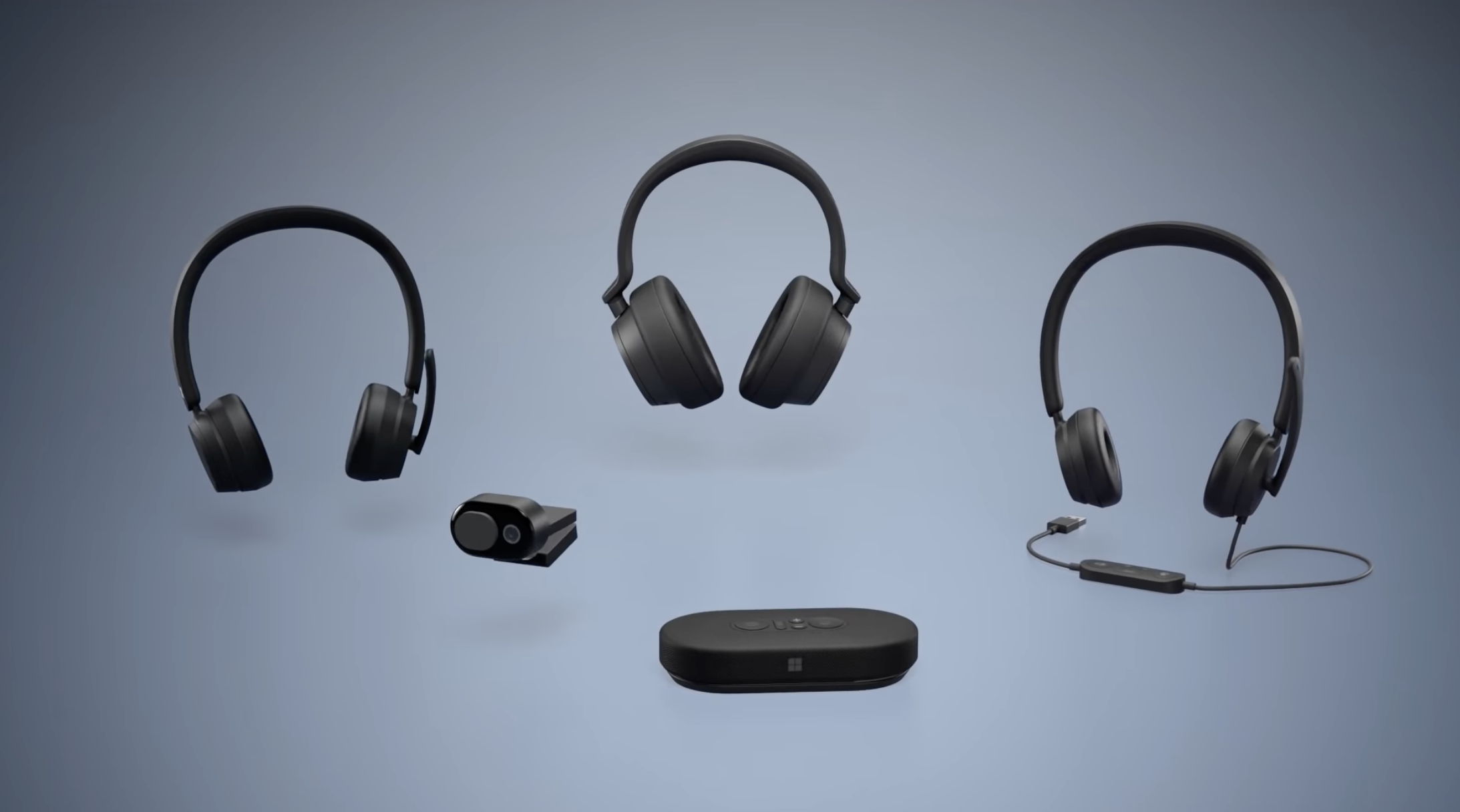Microsoft Teams certified accessory tour | Modern Headsets, Speaker, Webcam  & Surface Headphones 2+