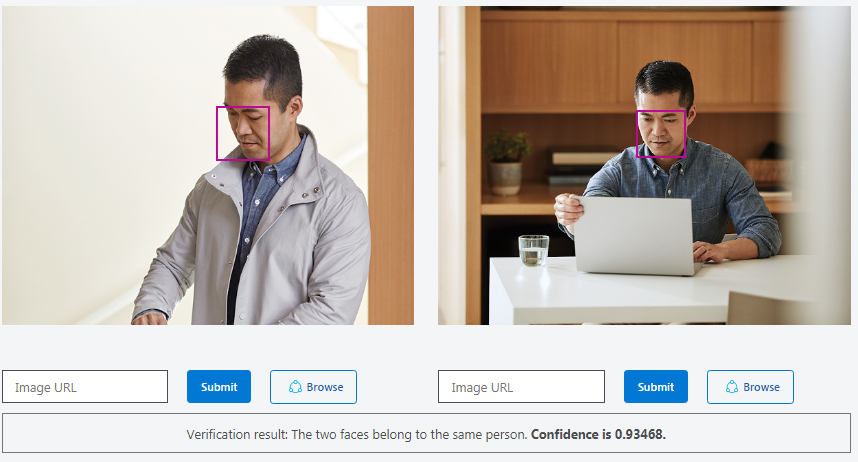 Face API - Facial Recognition-Microsoft Azure Cognitive Services Showing  different confidence score - Microsoft Community Hub
