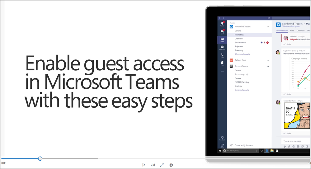How to enable guest access in Microsoft Teams.