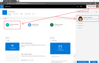 Office 365 profile picture not displayed on all services-1-SharePoint and Office 365 Suite Bar