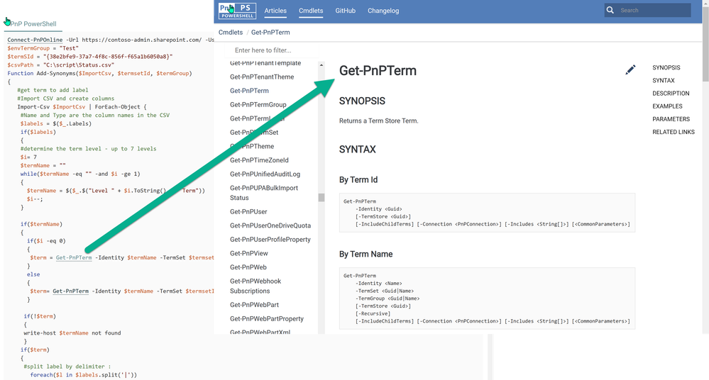 Clickable Help for commands