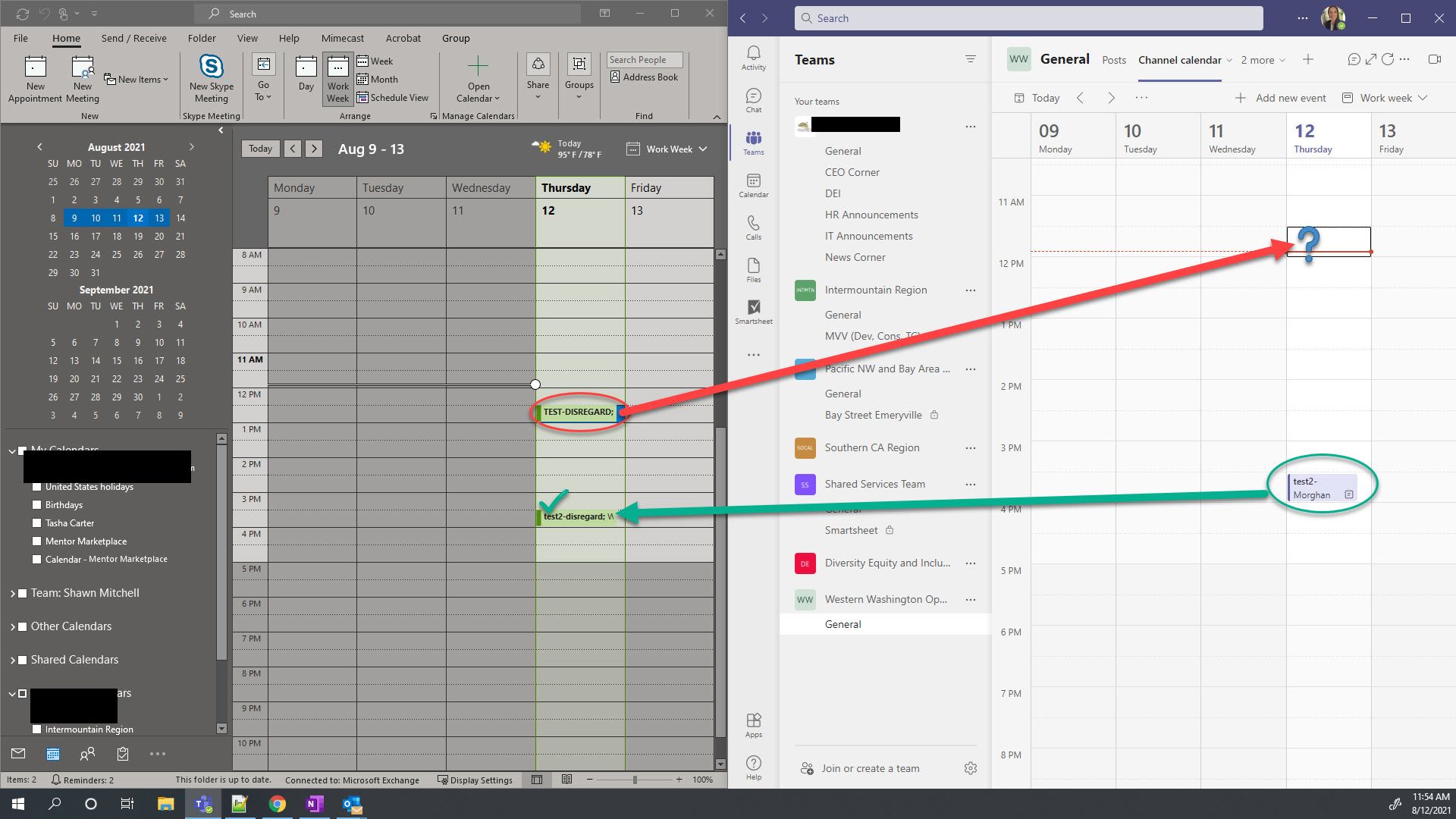 Calendar events in Teams vs. Outlook Microsoft Community Hub