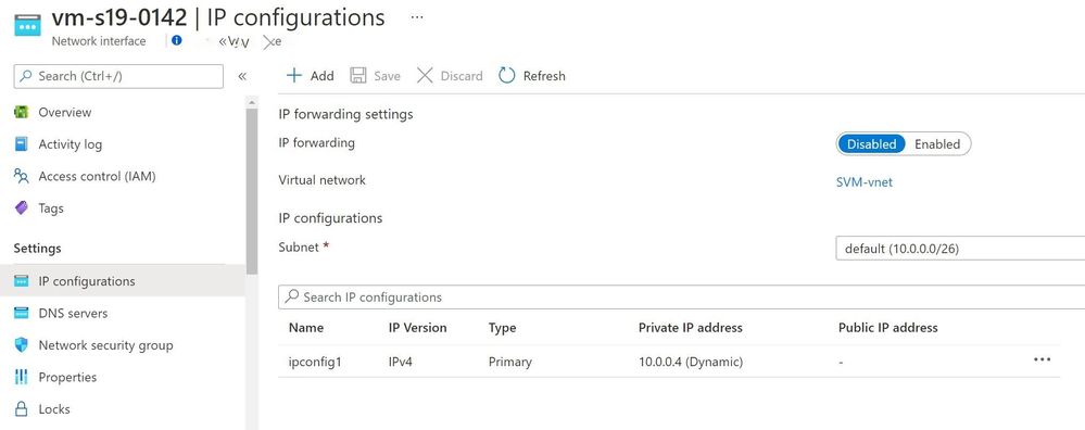 One IP configuration on a single NIC