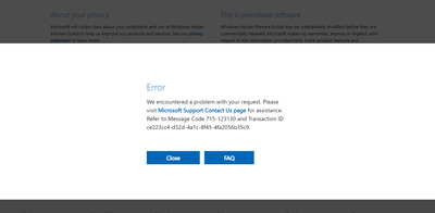 problem download windows 11 from insider - Microsoft Community Hub