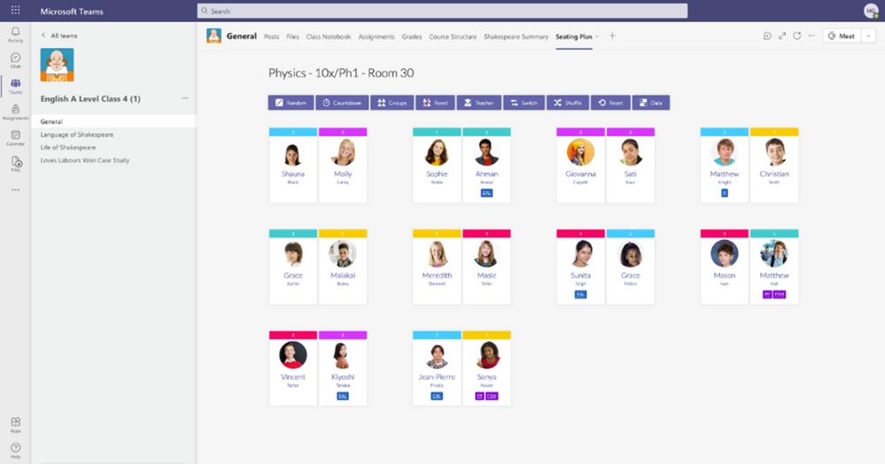 Firefly Seating Plan means that teachers have their classroom management tools to hand at all times, making it easier for them to organize and manage their classes, with everything they need in one place, inside Microsoft Teams.