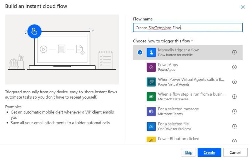 Site Script and Site Template In Power Automate11.jpg