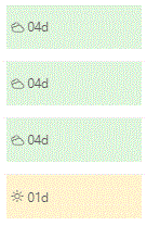 column formatting with JSON