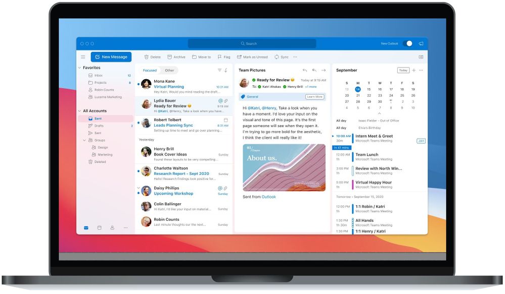Microsoft Outlook on macOS, managed in Microsoft Endpoint Manager