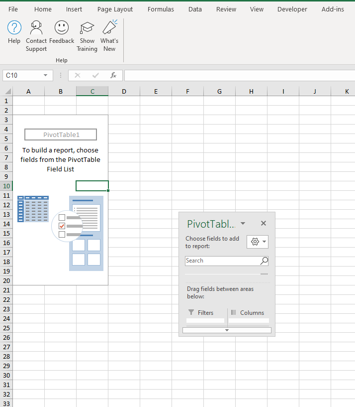 How to anchor Pivot Table Fields in Excel 365, Windows 10 - Microsoft  Community Hub