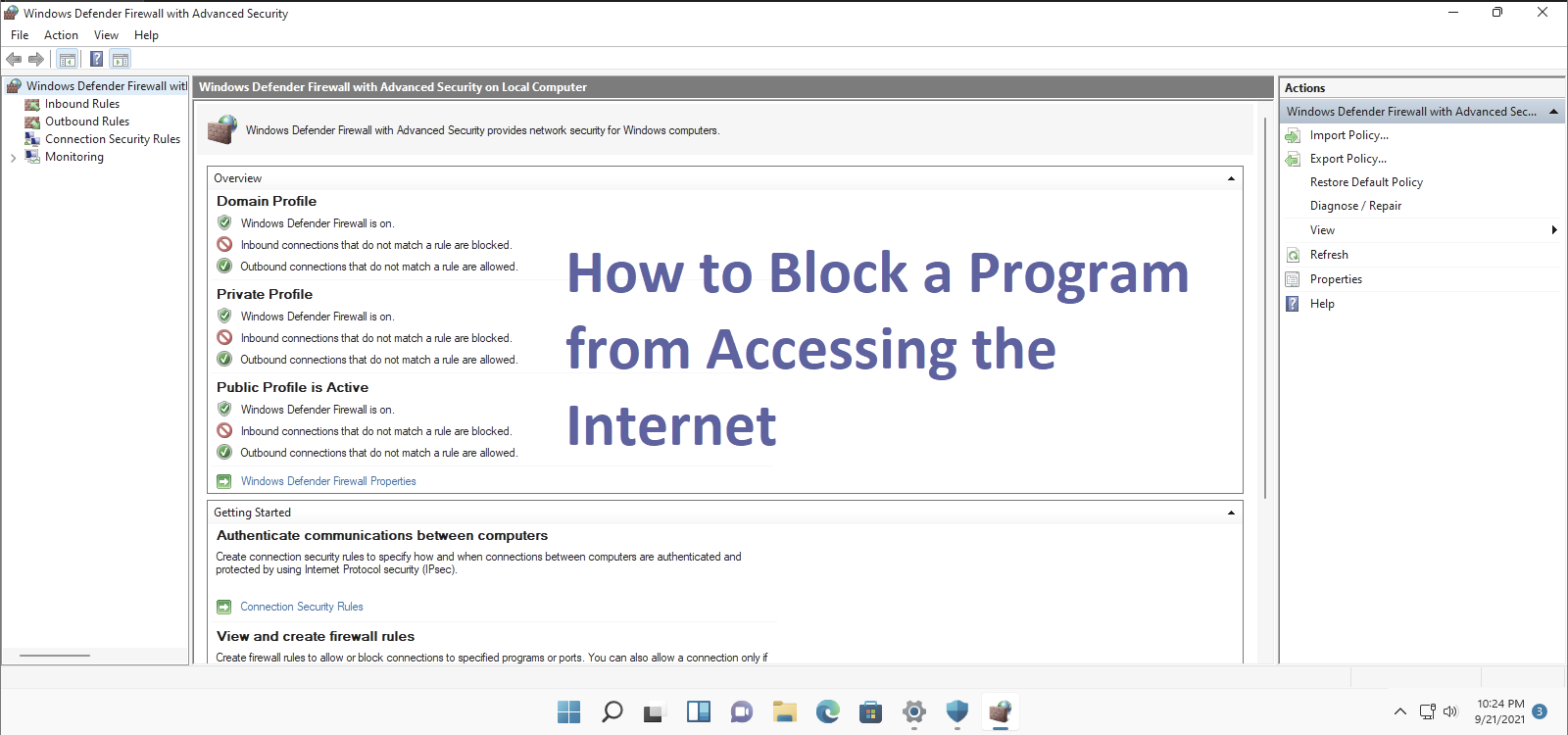 How to Block a Program from Accessing the Internet Windows 11 - Microsoft  Community Hub