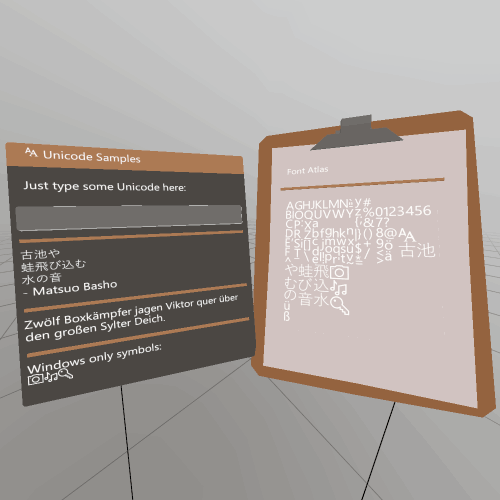 Check out the Cyrillic characters being added to the atlas automatically when StereoKit detects them!