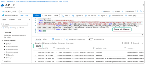 Analyzing Audit records in Log Analytics