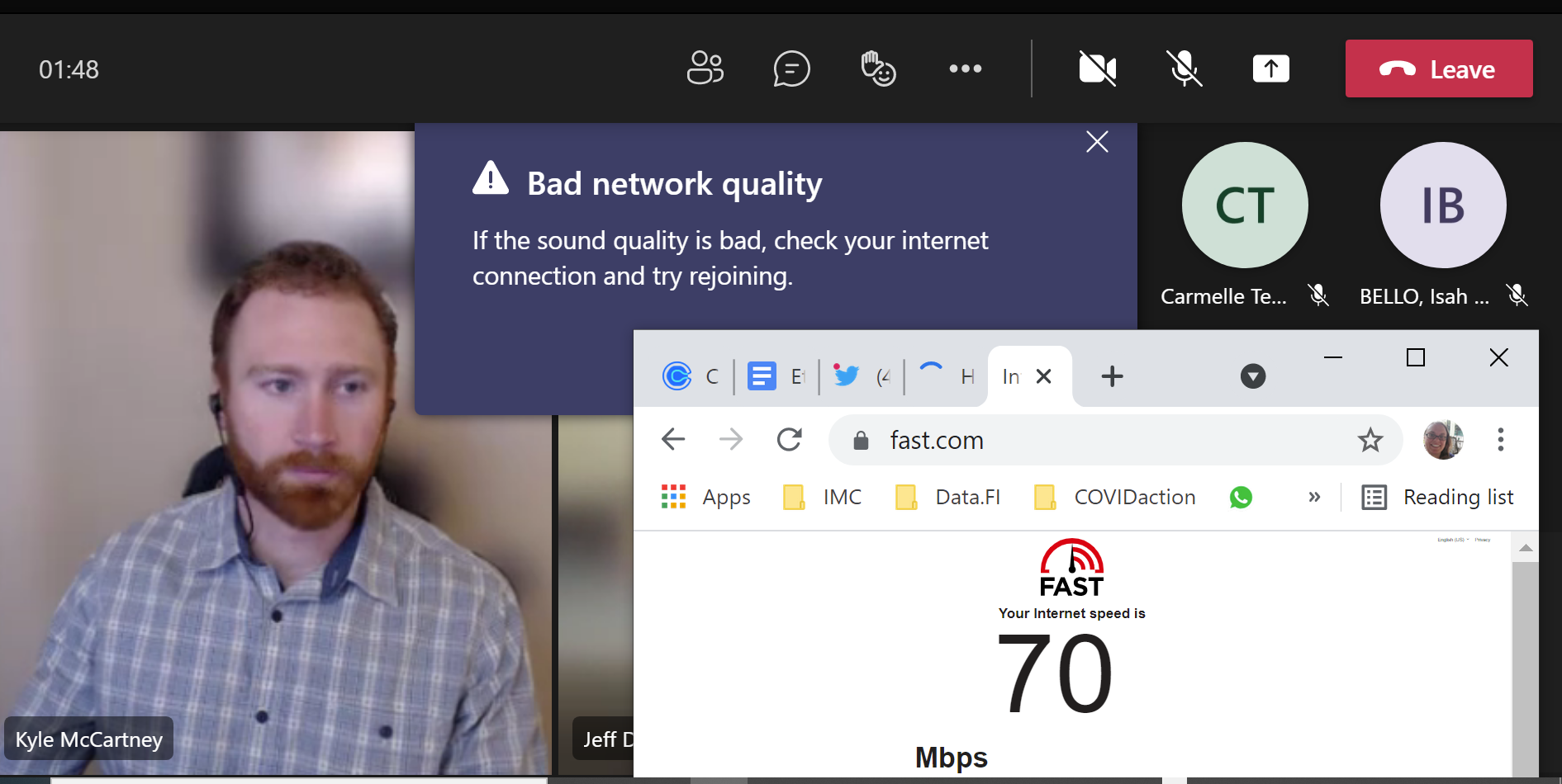 Bad network quality - Microsoft Community Hub