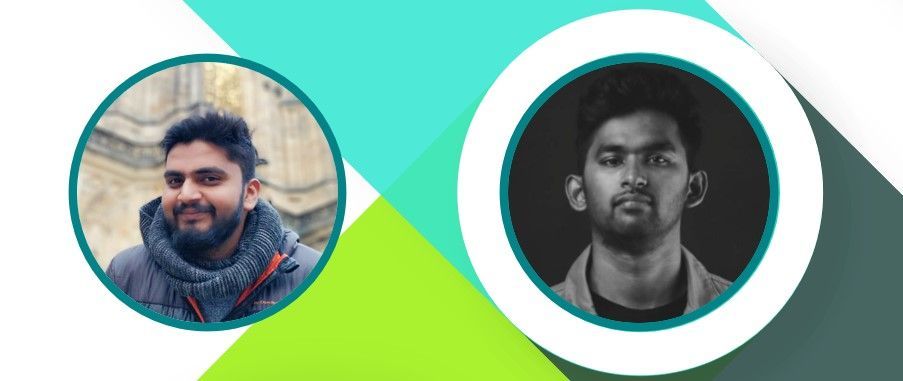 Left-to-right [The Intrazone guests]: Som Roy, UX designer at Microsoft and Raagul Manoharan, Designer at Microsoft.