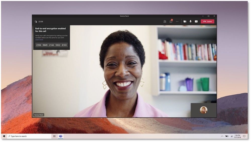 thumbnail image 3 of blog post titled Use end-to-end encryption for one-to-one Microsoft Teams calls 