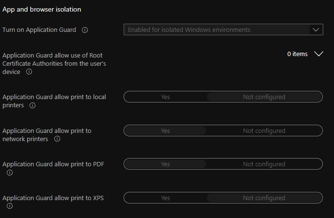 Enable MDAG for Office (not for Edge)