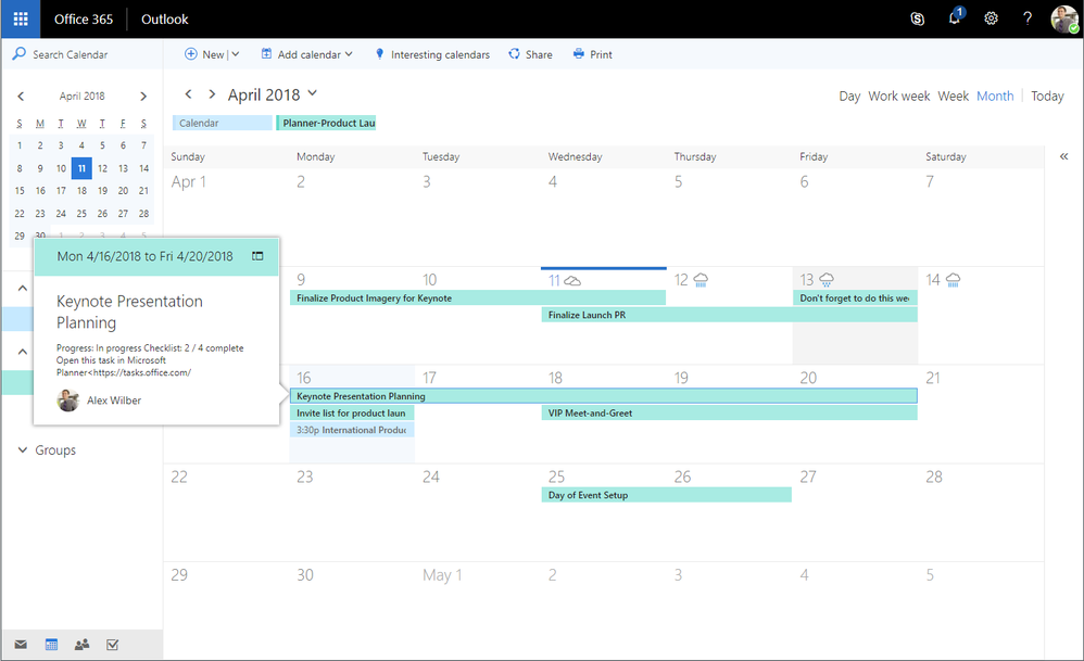 Menda City panik regional View Planner tasks on your Outlook calendar - Microsoft Community Hub