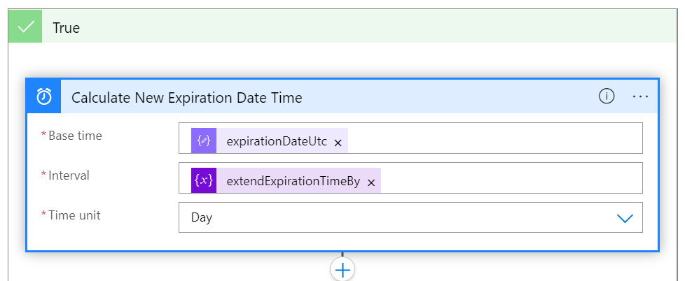 Figure 6: Calculating the new expiration date (time)