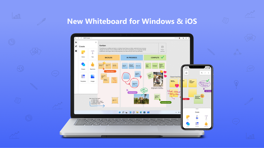 New Microsoft Whiteboard for Windows and iOS, Personal Account Support,  Inserting Docs and More! - Microsoft Tech Community