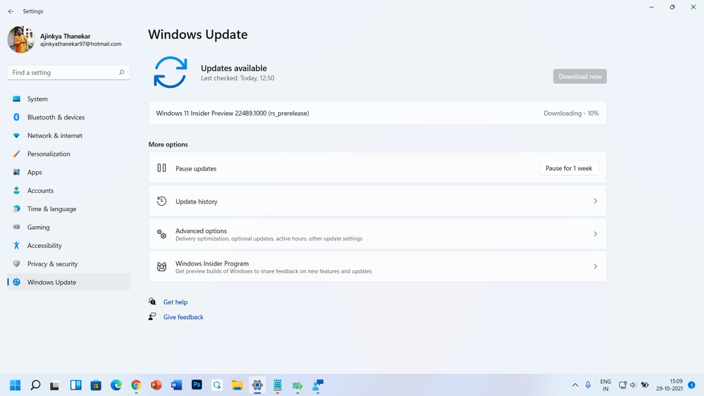 Windows Update stuck at 10%