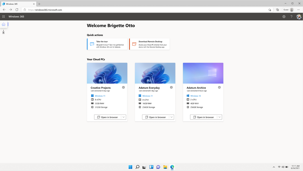 thumbnail image 1 of blog post titled 

							Windows 365 Business will offer Windows 11 and admin capabilities

