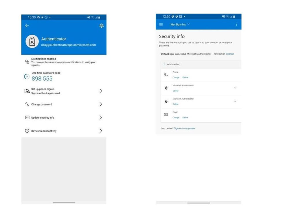 thumbnail image 2 of blog post titled Microsoft Authenticator app – easier ways to add or manage enterprise accounts, and a cool new icon 