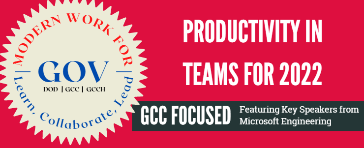 GCC Focused event for Apps in Teams Dec 2nd 2-3pm PDT | 5-6pm EDT -  Microsoft Community Hub