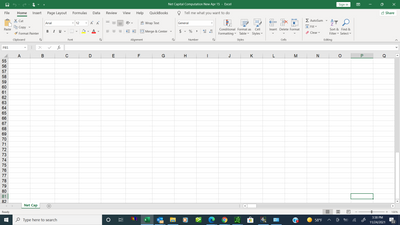 Old default Excel View