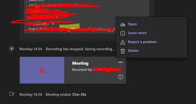 Cannot download teams meeting recording - Microsoft Community Hub