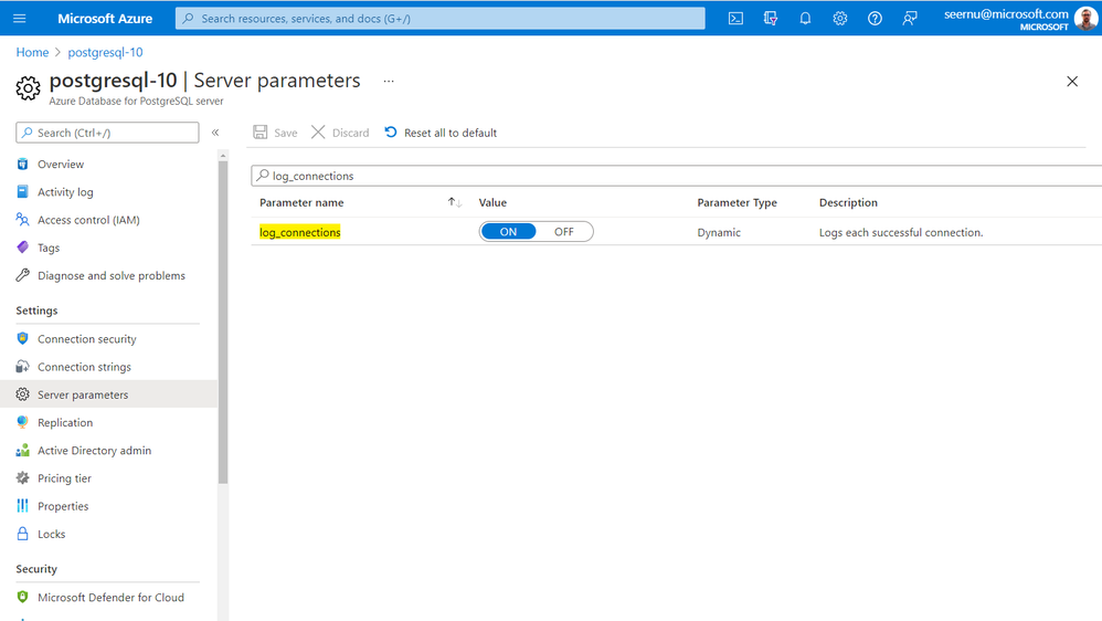 SingleServerPostgreSQL-ServerParameters.png