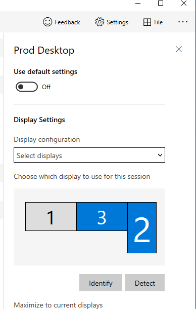 Azure Virtual Desktop - Select Displays - Primary Monitor Settings -  Microsoft Community Hub