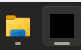 (black square is supposed to be winRAR, file explorer is on taskbar)