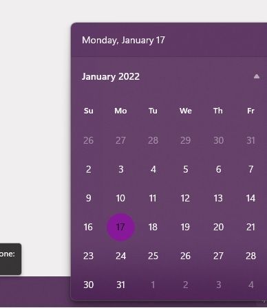 Calendar and notifications have light background at night making them near  impossible to read - Microsoft Tech Community