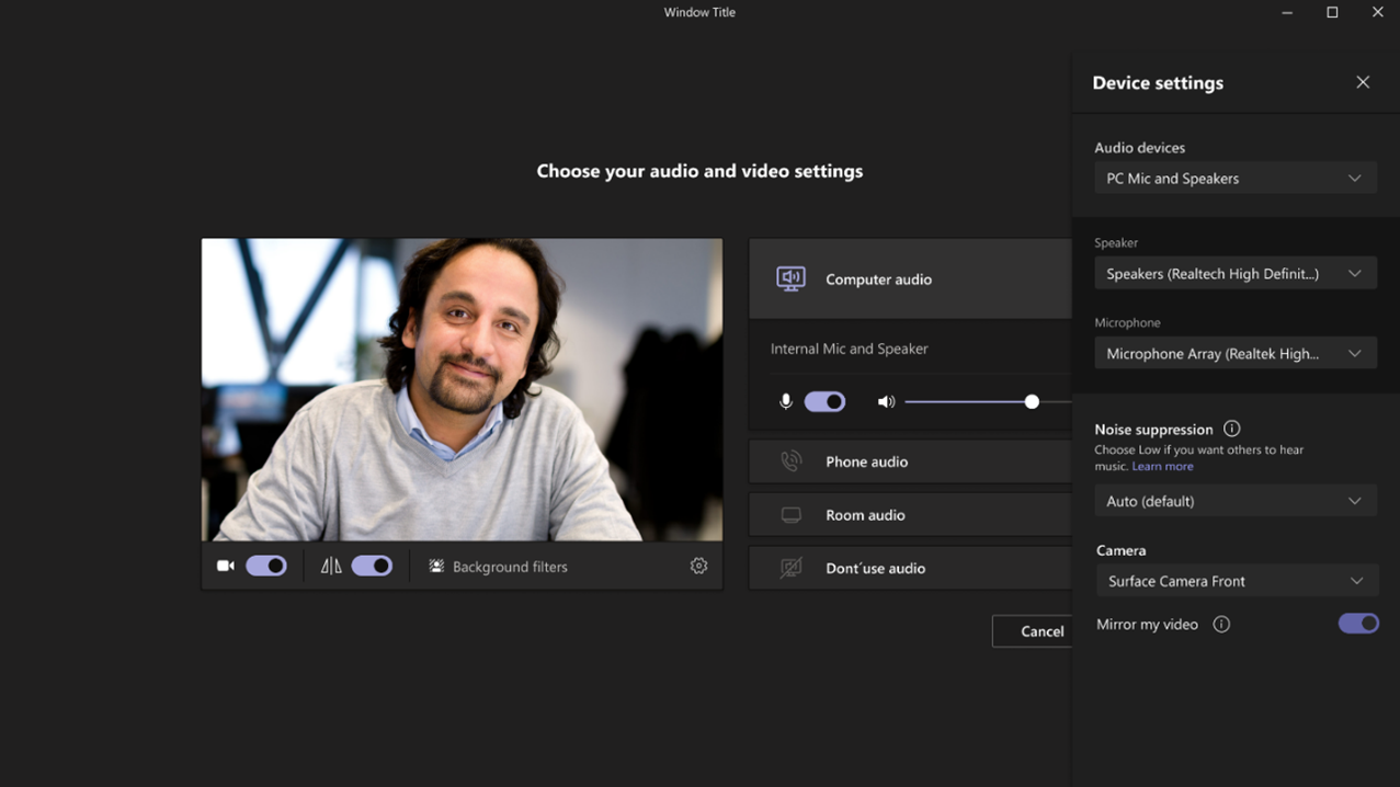 Turn off Mirror my video in Microsoft Teams meetings to match your video to  your audience's view - Microsoft Community Hub