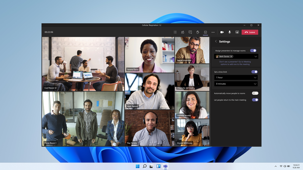 thumbnail image 2 of blog post titled New and exciting features available for Microsoft Teams breakout rooms 