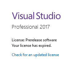 Visual Studio 2017 can't apply a license key - Microsoft Community Hub