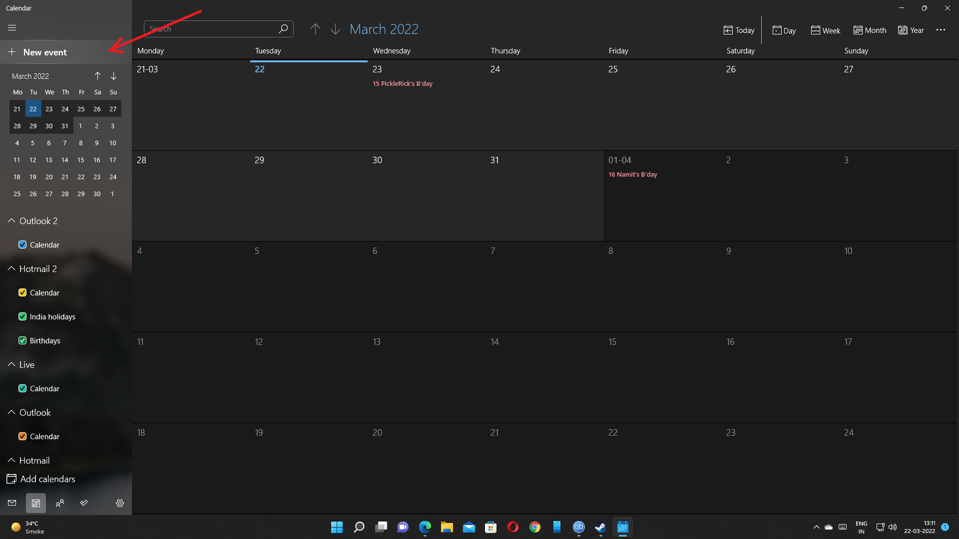 Calendar Events in Windows 11 Microsoft Community Hub