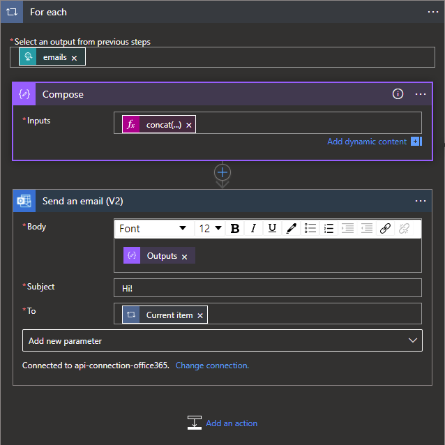 Replacing variable setting with compose