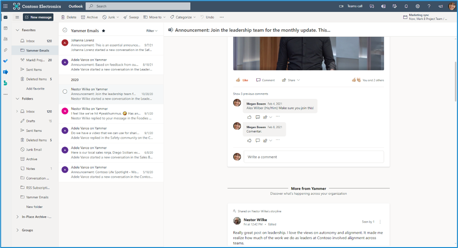 More content for you in Yammer