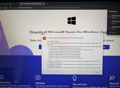 Unable to install MICROSOFT Teams on my MICROSOFT computer