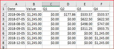 Need help with formula to calculate prorated quarterly savings. - Microsoft  Community Hub