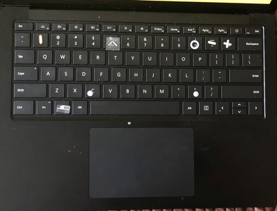Image of a Surface Laptop 4 marked with Surface Adaptive Kit